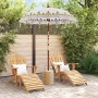 Parasol Balinés Crema 185 x 185 x 260 cm Algodón en Sombrillas | Comprar online en Foru.es