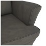 Sillón mecedora patas madera y taburete terciopelo gris oscuro de vidaXL, Mecedoras - Ref: Foro24-3121231, Precio: 291,84 €, ...