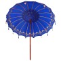 Parasol Balinés Azul 215 x 215 x 260 cm Algodón en Sombrillas | Comprar online en Foru.es