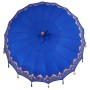 Parasol Balinés Azul 215 x 215 x 260 cm Algodón en Sombrillas | Comprar online en Foru.es