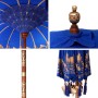 Parasol Balinés Azul 215 x 215 x 260 cm Algodón en Sombrillas | Comprar online en Foru.es