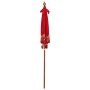 Parasol Balinés Rojo 185 x 185 x 260 cm Algodón en Sombrillas | Comprar online en Foru.es