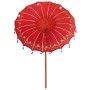 Parasol Balinés Rojo 185 x 185 x 260 cm Algodón en Sombrillas | Comprar online en Foru.es