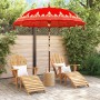 Parasol Balinés Rojo 215 x 215 x 260 cm Algodón en Sombrillas | Comprar online en Foru.es