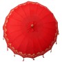 Parasol Balinés Rojo 215 x 215 x 260 cm Algodón en Sombrillas | Comprar online en Foru.es