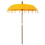 Parasol Balinés Amarillo 185 x 185 x 260 cm Algodón en Sombrillas | Comprar online en Foru.es
