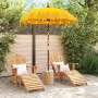 Parasol Balinés Amarillo 185 x 185 x 260 cm Algodón en Sombrillas | Comprar online en Foru.es