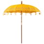 Parasol Balinés Amarillo 215 x 215 x 260 cm Algodón en Sombrillas | Comprar online en Foru.es