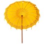 Parasol Balinés Amarillo 215 x 215 x 260 cm Algodón en Sombrillas | Comprar online en Foru.es