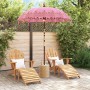 Parasol Balinés Rosa 185 x 185 x 260 cm Algodón en Sombrillas | Comprar online en Foru.es