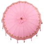 Parasol Balinés Rosa 185 x 185 x 260 cm Algodón en Sombrillas | Comprar online en Foru.es