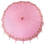 Parasol Balinés Rosa 215 x 215 x 260 cm Algodón en Sombrillas | Comprar online en Foru.es