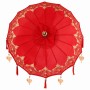 Parasol Balinés Rojo 95 x 95 x 260 cm Algodón en Sombrillas | Comprar online en Foru.es