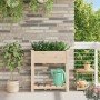 Macetero de Jardín con estante Beige 71 x 37 x 76,5 cm en Macetas y jardineras | Comprar online en Foru.es