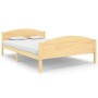 Estructura de cama de madera maciza de pino 160x200 cm de vidaXL, Camas y somieres - Ref: Foro24-322030, Precio: 135,47 €, De...