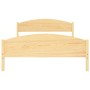 Estructura de cama de madera maciza de pino 160x200 cm de vidaXL, Camas y somieres - Ref: Foro24-322030, Precio: 135,47 €, De...