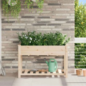 Macetero de Jardín con estante Beige 115 x 59 x 76,5 cm en Macetas y jardineras | Comprar online en Foru.es