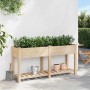 Macetero de Jardín con estante Beige 161 x 43 x 76,5 cm en Macetas y jardineras | Comprar online en Foru.es