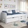 Sofá cama con 5 cajones madera maciza pino blanca IRUN 90x200cm de vidaXL, Camas y somieres - Ref: Foro24-3185212, Precio: 33...