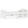 Sofá cama con 5 cajones madera maciza pino blanca IRUN 90x200cm de vidaXL, Camas y somieres - Ref: Foro24-3185212, Precio: 33...