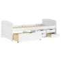 Sofá cama con 5 cajones madera maciza pino blanca IRUN 90x200cm de vidaXL, Camas y somieres - Ref: Foro24-3185212, Precio: 33...