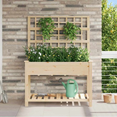 Macetero de Jardín con estante Beige 115 x 60,5 x 153 cm en Macetas y jardineras | Comprar online en Foru.es