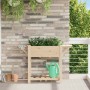 Macetero de Jardín con estante Beige 111 x 37 x 76,5 cm en Macetas y jardineras | Comprar online en Foru.es
