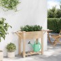 Macetero de Jardín con estante Beige 111 x 37 x 76,5 cm en Macetas y jardineras | Comprar online en Foru.es