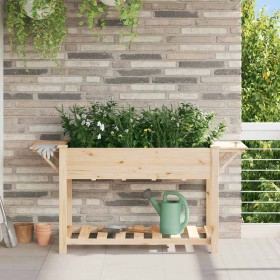 Macetero de Jardín con estante Beige 155 x 59 x 76,5 cm en Macetas y jardineras | Comprar online en Foru.es