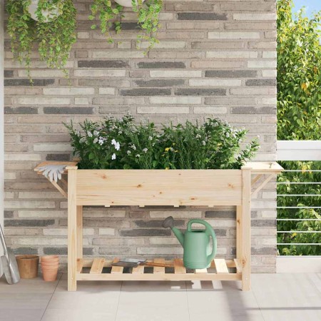 Macetero de Jardín con estante Beige 155 x 59 x 76,5 cm en Macetas y jardineras | Comprar online en Foru.es