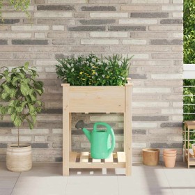 Macetero de Jardín con estante Beige 60,5 x 60 x 76,5 cm en Macetas y jardineras | Comprar online en Foru.es