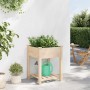 Macetero de Jardín con estante Beige 60,5 x 60 x 76,5 cm en Macetas y jardineras | Comprar online en Foru.es