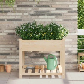 Macetero de Jardín con estante Beige 90 x 90 x 76,5 cm en Macetas y jardineras | Comprar online en Foru.es