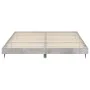 Concrete gray engineered wood bed frame 160x200cm by vidaXL, Beds and slatted bases - Ref: Foro24-832233, Price: 115,83 €, Di...