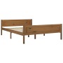 Estructura de cama madera maciza pino marrón miel 120x200 cm de vidaXL, Camas y somieres - Ref: Foro24-322112, Precio: 125,45...