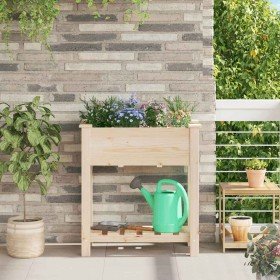 Macetero de Jardín con estante Beige 71 x 37 x 76,5 cm en Macetas y jardineras | Comprar online en Foru.es