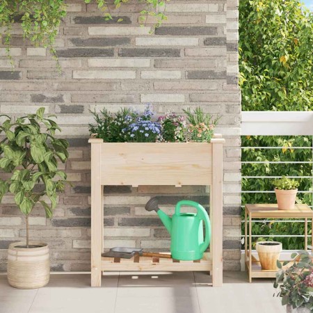 Macetero de Jardín con estante Beige 71 x 37 x 76,5 cm en Macetas y jardineras | Comprar online en Foru.es