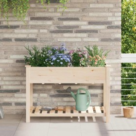 Macetero de Jardín con estante Beige 115 x 59 x 76,5 cm en Macetas y jardineras | Comprar online en Foru.es