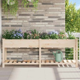 Macetero de Jardín con estante Beige 203,5 x 53 x 76,5 cm en Macetas y jardineras | Comprar online en Foru.es