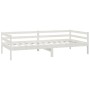 Sofá cama con colchón madera de pino maciza blanco 90x200 cm de vidaXL, Camas y somieres - Ref: Foro24-3083570, Precio: 272,3...
