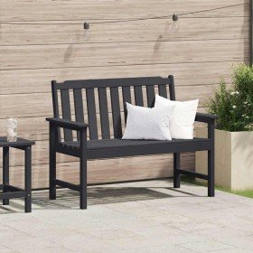 Banco de jardín Negro 120 x 59 x 88 cm HDPE en Sillas de jardín | Comprar online en Foru.es