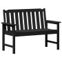 Banco de jardín Negro 120 x 59 x 88 cm HDPE en Sillas de jardín | Comprar online en Foru.es
