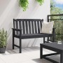 Banco de jardín Negro 120 x 59 x 88 cm HDPE en Sillas de jardín | Comprar online en Foru.es
