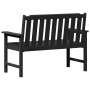 Banco de jardín Negro 120 x 59 x 88 cm HDPE en Sillas de jardín | Comprar online en Foru.es