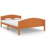 Estructura de cama madera maciza pino marrón miel 160x200 cm de vidaXL, Camas y somieres - Ref: Foro24-322040, Precio: 121,50...