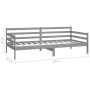 Sofá cama con colchón madera de pino maciza gris 90x200 cm de vidaXL, Camas y somieres - Ref: Foro24-3083581, Precio: 233,70 ...