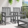 Silla de comedor de jardín. 2 pcs Gris Claro 65,5 x 59 x 88 cm en Sillas de jardín | Comprar online en Foru.es