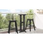 Mesa de Bar Negro 55 x 55 x 107 cm Polietileno en Mesas de jardín | Comprar online en Foru.es