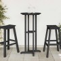 Mesa de Bar Negro 55 x 55 x 107 cm Polietileno en Mesas de jardín | Comprar online en Foru.es