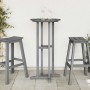 Mesa de Bar Gris Claro 55 x 55 x 107 cm Polietileno en Mesas de jardín | Comprar online en Foru.es